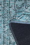 Conceptum Folk Chenille - Alfombra Azul 75 x 230 cm